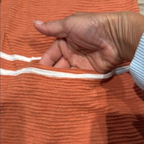 MADEWELL SZ XS Striped Orange Women’s Cardigan Sweater - Picture 7 of 10